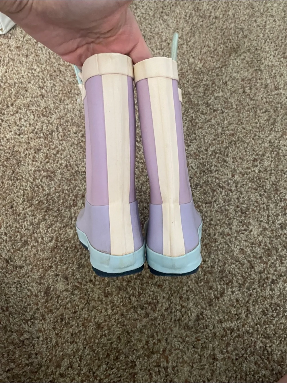 Target Kids Pink Rain Boots with Pull Handles size 12